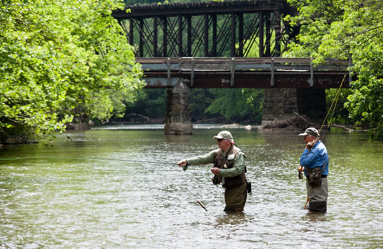 Fishing on the Little Juniata River, PA